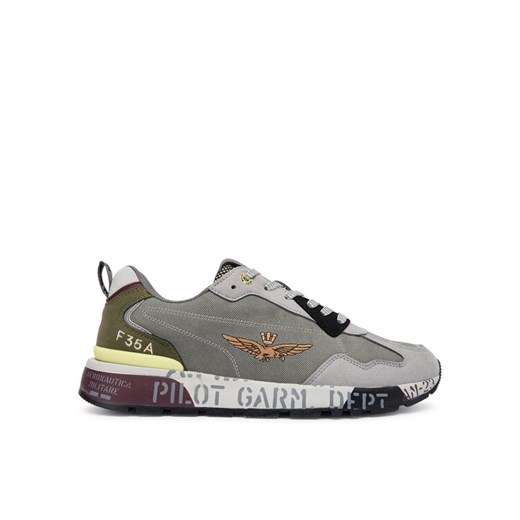 Sneakersy Aeronautica Militare 252SC0276UCT03380 Szary ze sklepu eobuwie.pl w kategorii Buty sportowe męskie - zdjęcie 185733630
