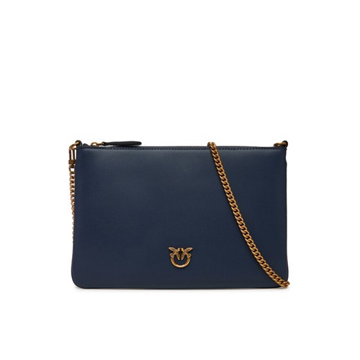 Torebka PINKO Flat Classic AI 25-26 PCPL 100455 A0F1 Granatowy ze sklepu eobuwie.pl w kategorii Kopertówki - zdjęcie 185733631
