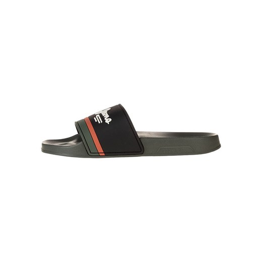 Pepe Jeans FOOTWEAR Klapki w kolorze czarno-oliwkowym ze sklepu Limango Polska w kategorii Klapki męskie - zdjęcie 185734214