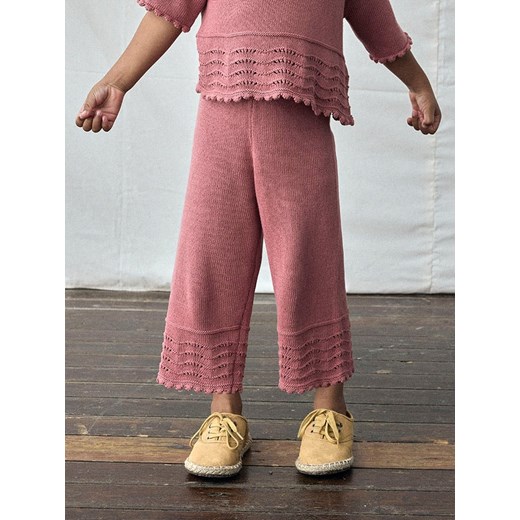 Lil Atelier Spodnie &quot;Lola&quot; w kolorze ciemnoczerwonym ze sklepu Limango Polska w kategorii Spodnie dziewczęce - zdjęcie 185734560