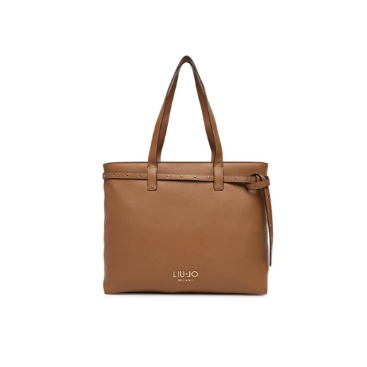Torebka Liu Jo Ecs M Tote AF5135 E0058 Brązowy ze sklepu eobuwie.pl w kategorii Torby Shopper bag - zdjęcie 185734730