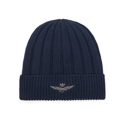 Czapka Aeronautica Militare 252CU0063UL00485 Granatowy ze sklepu eobuwie.pl w kategorii Czapki zimowe męskie - zdjęcie 185736930
