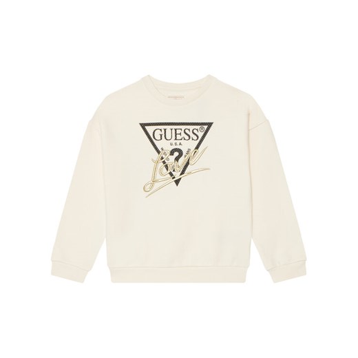 Guess Bluza J5BQ04 KAV34 Écru Relaxed Fit ze sklepu MODIVO w kategorii Bluzy chłopięce - zdjęcie 185737422