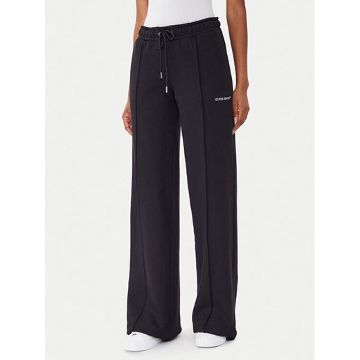Guess Jeans Spodnie dresowe W5BB04 KC811 Czarny Wide Leg ze sklepu MODIVO w kategorii Spodnie damskie - zdjęcie 185737484