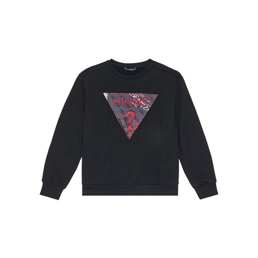 Guess Bluza L5BQ02 KAD74 Czarny Regular Fit ze sklepu MODIVO w kategorii Bluzy chłopięce - zdjęcie 185737643