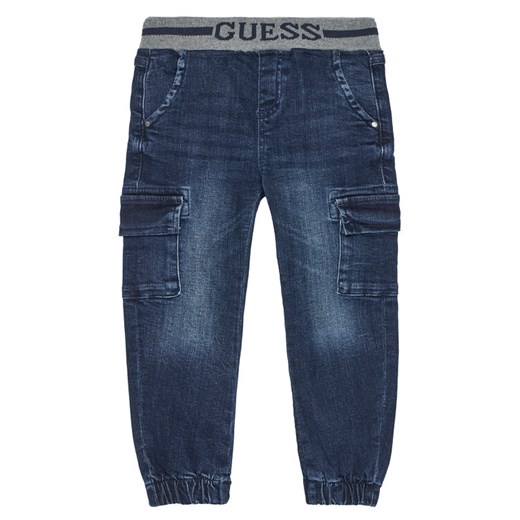 Guess Jeansy N5YA07 D46T0 Granatowy Regular Fit ze sklepu MODIVO w kategorii Spodnie i półśpiochy - zdjęcie 185737673
