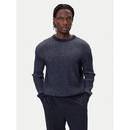 Guess Sweter M5BR20 Z0482 Granatowy Regular Fit ze sklepu MODIVO w kategorii Swetry męskie - zdjęcie 185737712