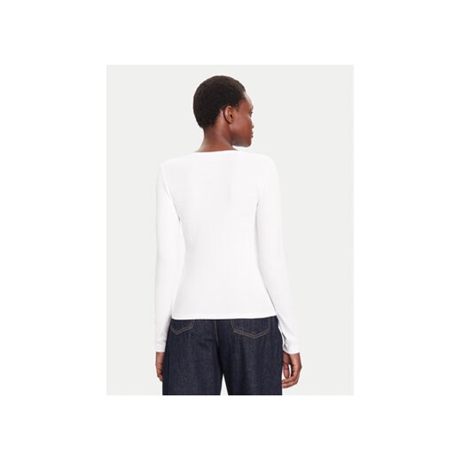 Calvin Klein Jeans Bluzka LV047D218G Biały Slim Fit S MODIVO