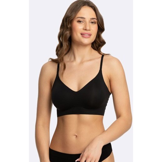 Bezszwowy top czarny Simple Bra, Kolor czarny, Rozmiar L, Julimex ze sklepu Primodo w kategorii Biustonosze - zdjęcie 185739343