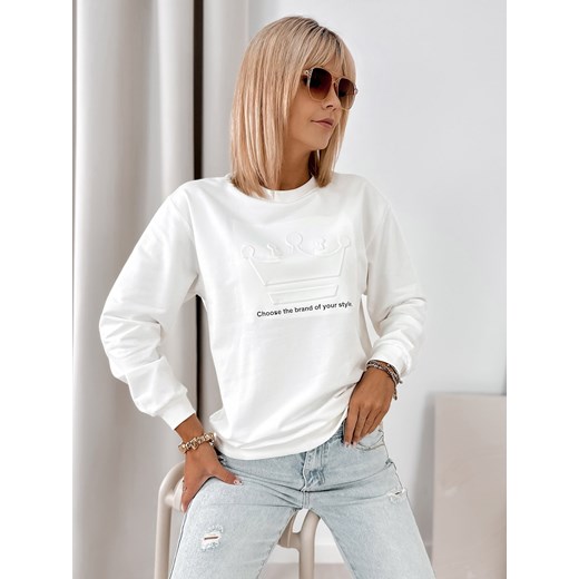 bluza margot biała one size ze sklepu UBRA w kategorii Bluzy damskie - zdjęcie 185739740