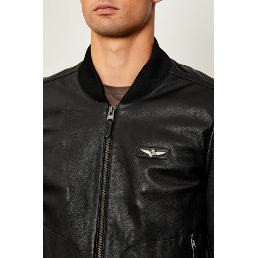 Aeronautica Militare Skórzana kurtka bomber | Regular Fit Aeronautica Militare 58 Gomez Fashion Store