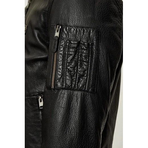 Aeronautica Militare Skórzana kurtka bomber | Regular Fit Aeronautica Militare 58 Gomez Fashion Store