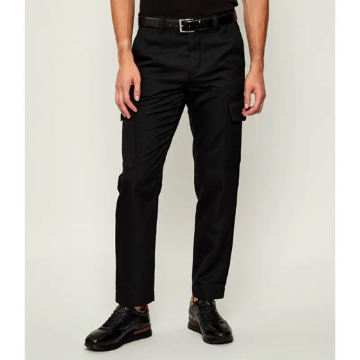 BOSS ORANGE Spodnie cargo Sisla-R | Tapered fit | z dodatkiem wełny ze sklepu Gomez Fashion Store w kategorii Spodnie męskie - zdjęcie 185741031