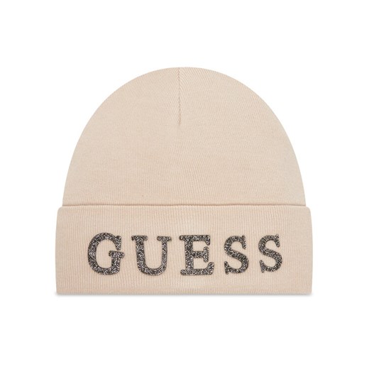 Czapka Guess AW5398 POL01 Beżowy ze sklepu eobuwie.pl w kategorii Czapki zimowe damskie - zdjęcie 185741191