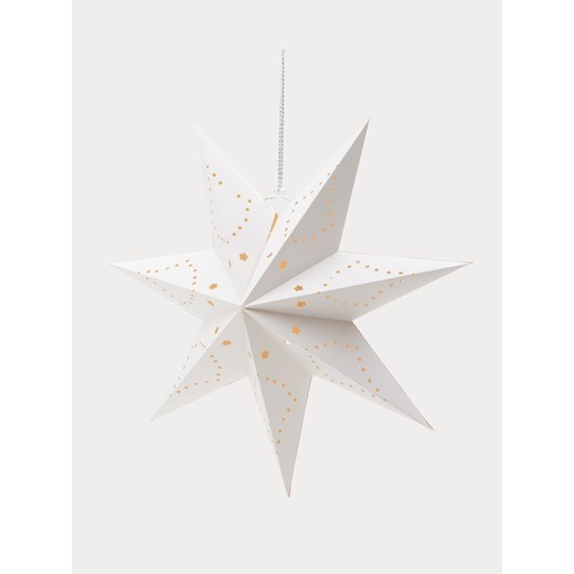 Sinsay - Dekoracja świąteczna w kształcie gwiazdy - biały Sinsay One Size Sinsay