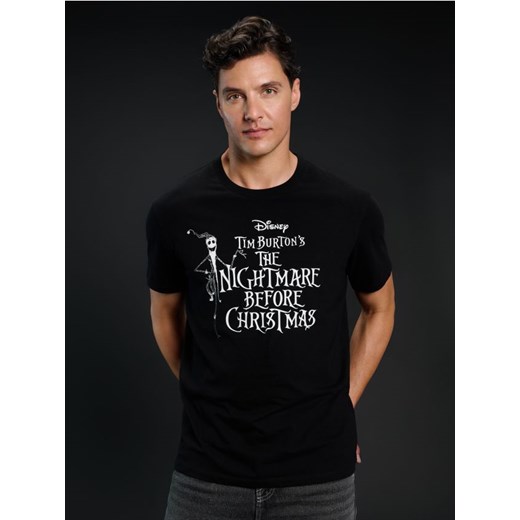 Sinsay - Koszulka z nadrukiem Nightmare Before Christmas - czarny ze sklepu Sinsay w kategorii T-shirty męskie - zdjęcie 185743503