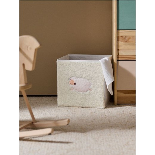 Sinsay - Składane pudełko do przechowywania z uchwytami - kremowy - id: 516CK-02X - marki Sinsay - 185743510 Sinsay - Składane pudełko do przechowywania z uchwytami - kremowy ze sklepu Sinsay w kategorii Kosze i pudełka na zabawki - zdjęcie 185743510