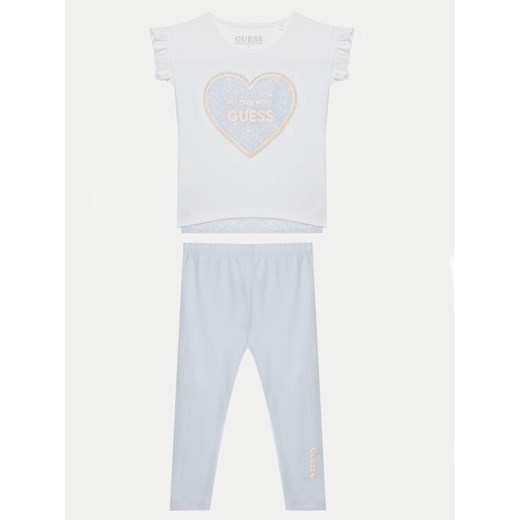 Guess Komplet dziecięcy K5GG01K6YW4 Biały Regular Fit ze sklepu MODIVO w kategorii Komplety chłopięce - zdjęcie 185743933