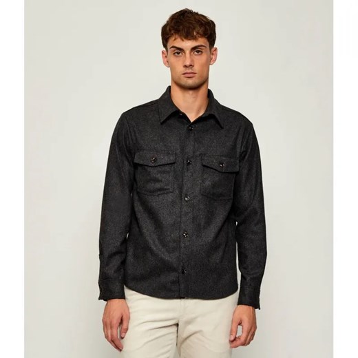 Oscar Jacobson Wełniana koszula Magnus | Regular Fit ze sklepu Gomez Fashion Store w kategorii Koszule męskie - zdjęcie 185744422
