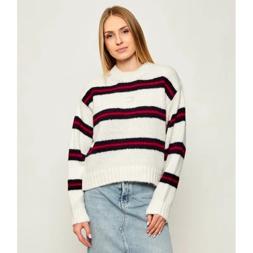 Tommy Jeans Sweter | Loose fit | z dodatkiem wełny ze sklepu Gomez Fashion Store w kategorii Swetry damskie - zdjęcie 185744452