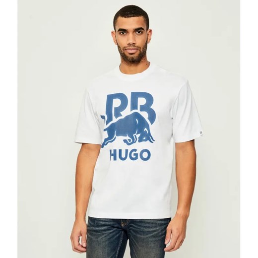 HUGO T-shirt Dayla_RB | HUGO x Racing Bulls | Loose fit ze sklepu Gomez Fashion Store w kategorii T-shirty męskie - zdjęcie 185744462