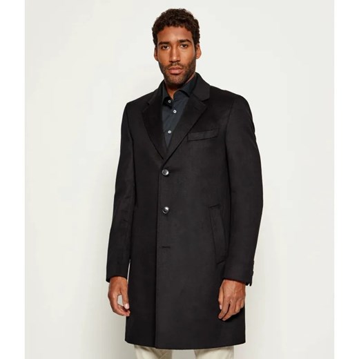 BOSS BLACK Wełniany płaszcz H-Hyde-254 | z dodatkiem kaszmiru ze sklepu Gomez Fashion Store w kategorii Płaszcze męskie - zdjęcie 185745200