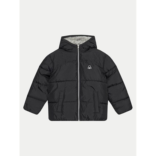 United Colors Of Benetton Kurtka zimowa 2WU0CN05I Czarny Regular Fit ze sklepu MODIVO w kategorii Kurtki chłopięce - zdjęcie 185745582