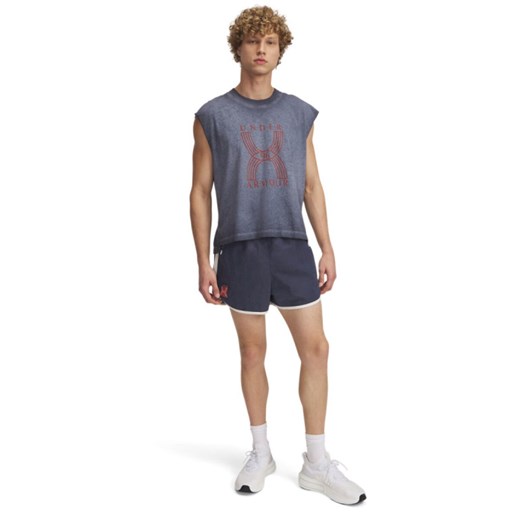 Męskie spodenki do biegania Under Armour UA Run 96 Shorts - granatowe ze sklepu Sportstylestory.com w kategorii Spodenki męskie - zdjęcie 185745784