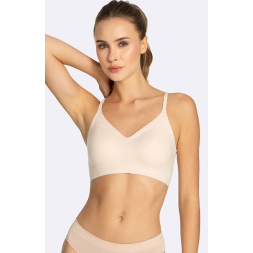 Bezszwowy top beżowy Simple Bra, Kolor beżowy, Rozmiar L, Julimex ze sklepu Intymna w kategorii Biustonosze - zdjęcie 185745984