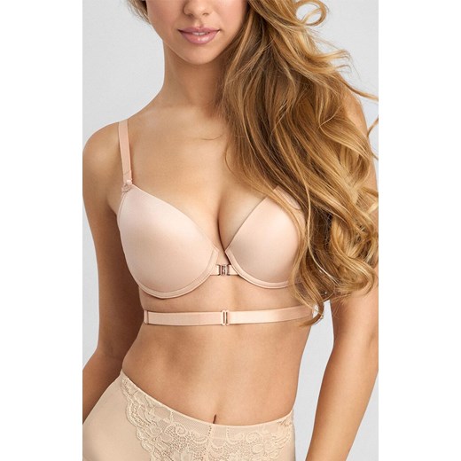 Marilyn biustonosz usztywniany zapinany z przodu Enigma 03, Kolor beżowy, Rozmiar 70B, Marilyn ze sklepu Intymna w kategorii Biustonosze - zdjęcie 185746032