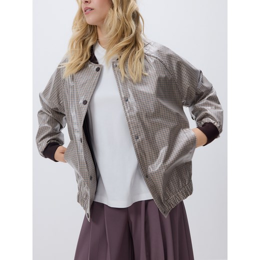 Reserved - Kurtka bomber w kratę - wielobarwny ze sklepu Reserved w kategorii Kurtki damskie - zdjęcie 185747501