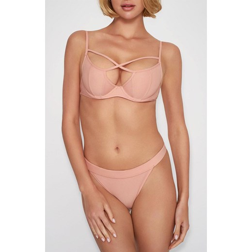 Marilyn figi damskie typu tanga Porto, Kolor róż pudrowy, Rozmiar L, Marilyn ze sklepu Primodo w kategorii Majtki damskie - zdjęcie 185749960