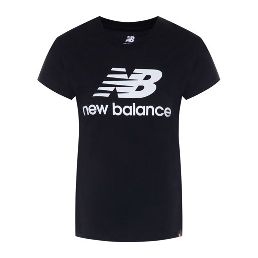 New Balance T-Shirt Essentials Stacked Logo Tee WT91546 Czarny Athletic Fit ze sklepu MODIVO w kategorii Bluzki damskie - zdjęcie 185750113