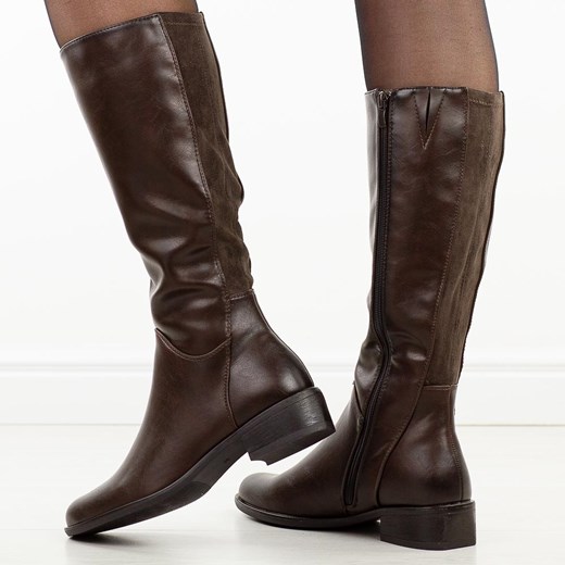 Brązowe kozaki damskie Jezzi Asa198-19 Jezzi 41 suzana.pl