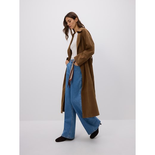 Reserved - Jeansy wide leg z bandaną - niebieski ze sklepu Reserved w kategorii Jeansy damskie - zdjęcie 185750600