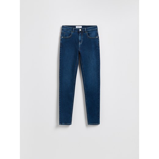 Reserved - LADIES` JEANS TROUSERS - granatowy ze sklepu Reserved w kategorii Jeansy damskie - zdjęcie 185750903