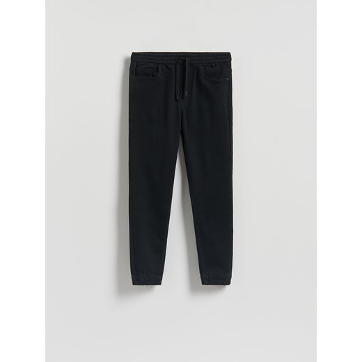 Reserved - Jeansy jogger fit - czarny ze sklepu Reserved w kategorii Jeansy męskie - zdjęcie 185752450