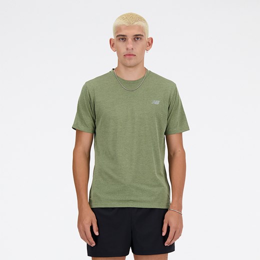 Koszulka męska New Balance MT41253DEK – zielona ze sklepu New Balance Poland w kategorii T-shirty męskie - zdjęcie 185752561