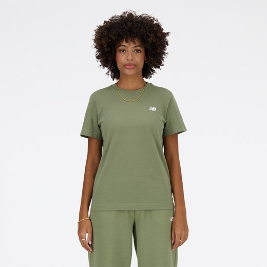 Koszulka damska New Balance WT41509DEK – zielona ze sklepu New Balance Poland w kategorii Bluzki damskie - zdjęcie 185752673