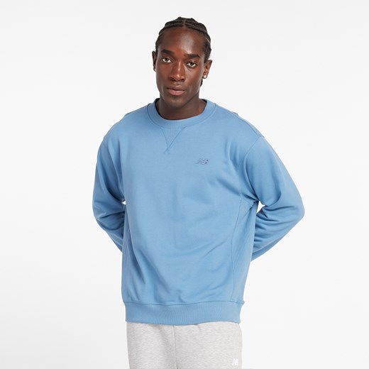Bluza męska New Balance MT41506HEB – niebieska ze sklepu New Balance Poland w kategorii Bluzy męskie - zdjęcie 185752681