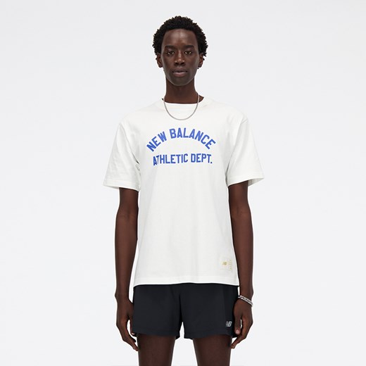 Koszulka męska New Balance MT41514SST – biała ze sklepu New Balance Poland w kategorii T-shirty męskie - zdjęcie 185752724