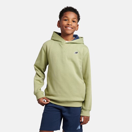 Bluza dziecięca New Balance LAKB0192EEN – zielona ze sklepu New Balance Poland w kategorii Bluzy chłopięce - zdjęcie 185752730