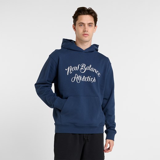 Bluza męska New Balance MT51935NNY – granatowa ze sklepu New Balance Poland w kategorii Bluzy męskie - zdjęcie 185752732