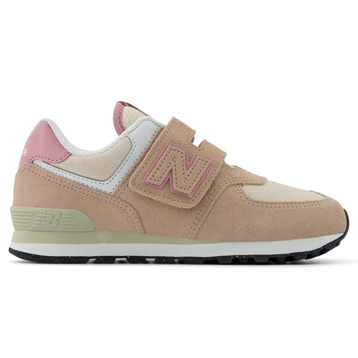 Buty dziecięce New Balance PV574QTC – beżowe ze sklepu New Balance Poland w kategorii Buty sportowe dziecięce - zdjęcie 185752932