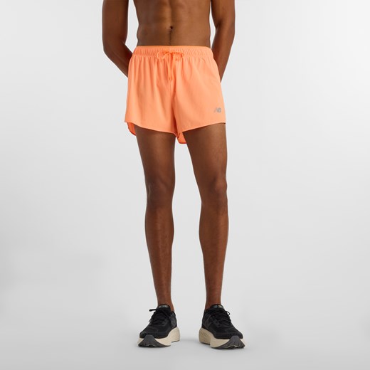 Spodenki męskie New Balance MS51283HMO – pomarańczowe ze sklepu New Balance Poland w kategorii Spodenki męskie - zdjęcie 185753172