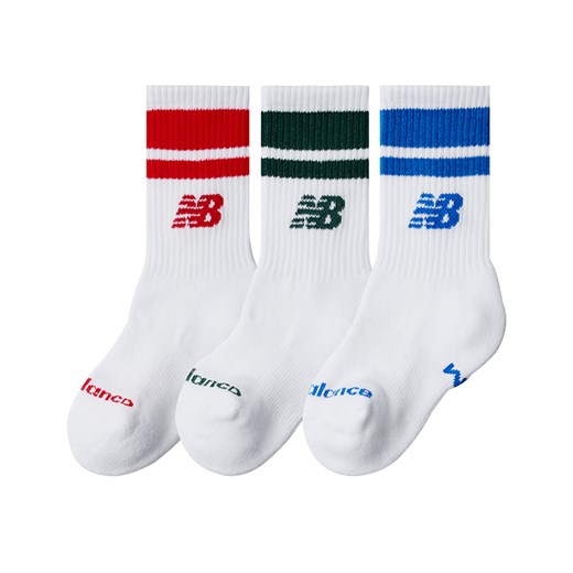 Skarpety dziecięce New Balance LAS51253WT – białe ze sklepu New Balance Poland w kategorii Skarpetki dziecięce - zdjęcie 185753334