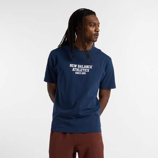 Koszulka męska New Balance MT51526NNY – granatowa ze sklepu New Balance Poland w kategorii T-shirty męskie - zdjęcie 185753413