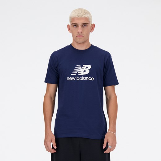 Koszulka męska New Balance MT41502NNY – granatowa ze sklepu New Balance Poland w kategorii T-shirty męskie - zdjęcie 185753551