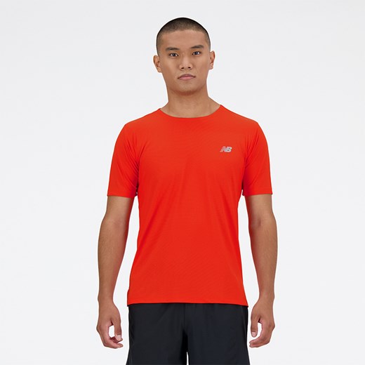Koszulka męska New Balance MT41281NEF – czerwona ze sklepu New Balance Poland w kategorii T-shirty męskie - zdjęcie 185753670