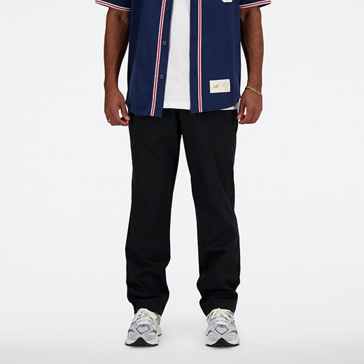 Spodnie męskie New Balance MP41575BK – czarne ze sklepu New Balance Poland w kategorii Spodnie męskie - zdjęcie 185753673